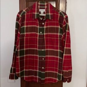 Beautiful Jones New York warm flannel shirt